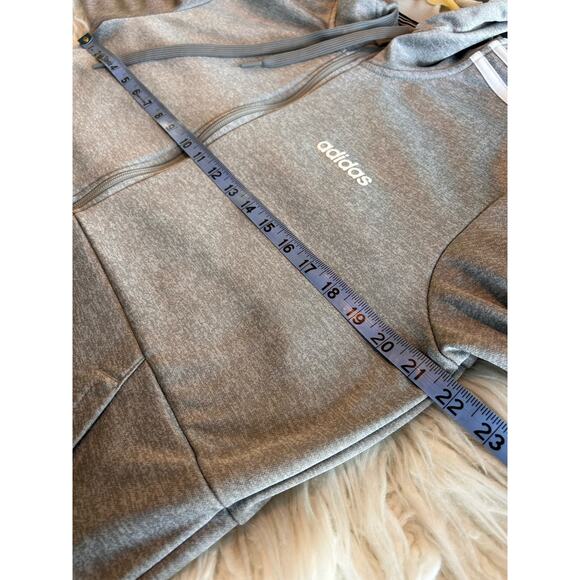 Adidas Men's‎ Fleece Tech Hooded Full Zip Sweatshirt Pullover Gary Size Medium - Picture 13 of 14